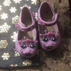 Mini Melissa Giraffe Shoes Size 6!